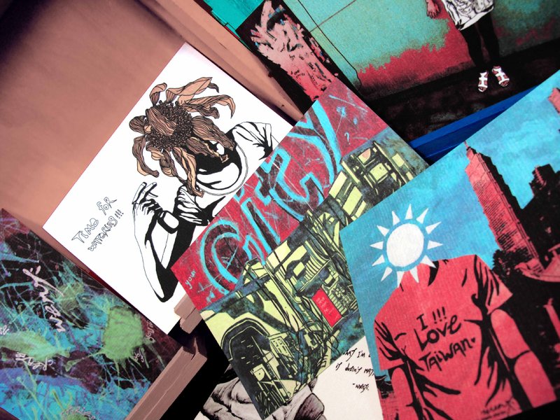 WenTi ''s PosT cARd 纯手绘创作明信片，任选三张120 - 卡片/明信片 - 纸 橘色