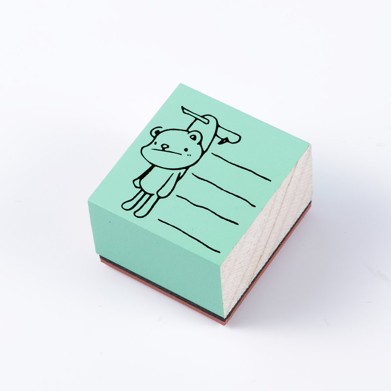 《Foufou》彩色原木印章 - I want to say....(冒险绿) - 印章/印台 - 木头 绿色