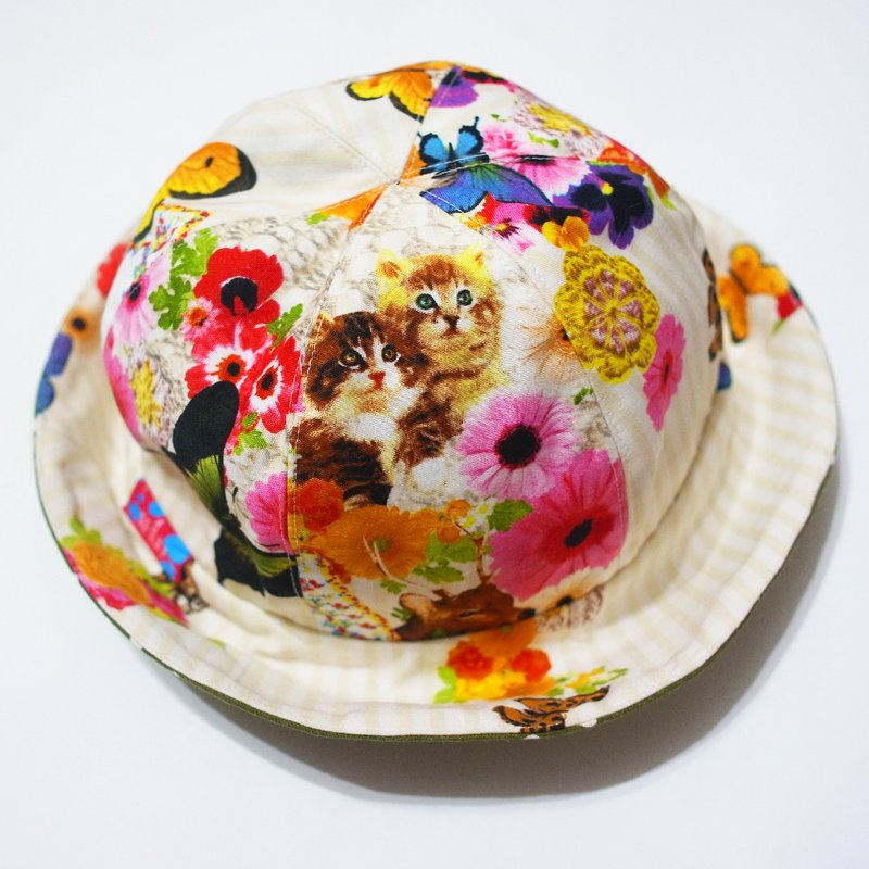 A MERRY HEART♥猫阿花蝴蝶阿鹿渔夫帽 - 帽子 - 其他材质 多色