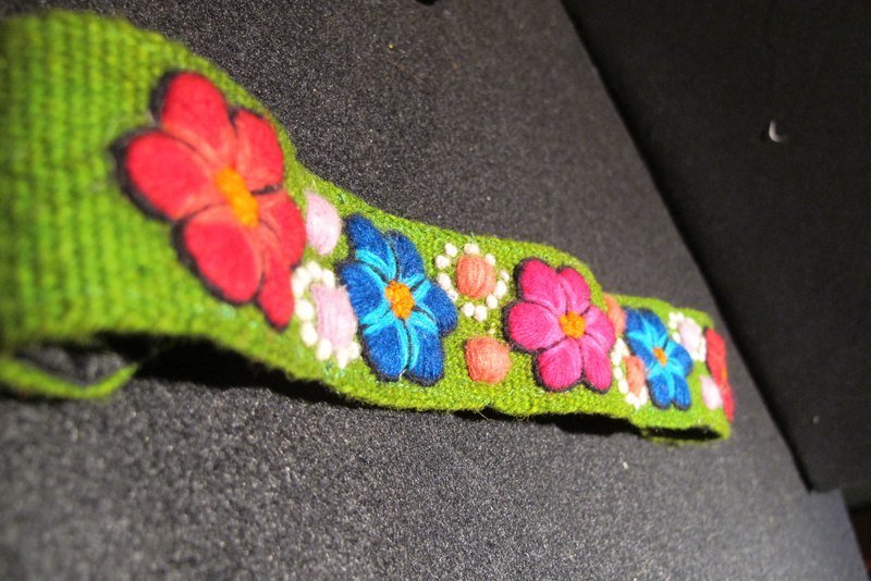 祕鲁 立体手工次秀发带 - 发饰 - 其他材质 绿色