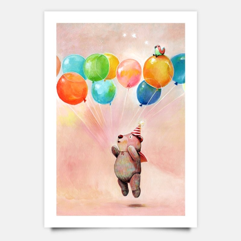 万用卡-梦想熊 - 卡片/明信片 - 纸 粉红色