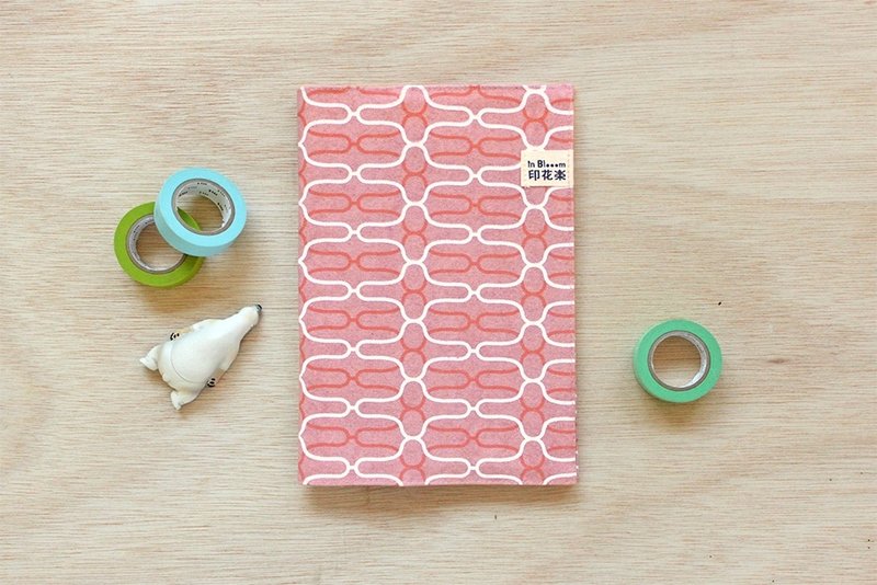 布笔记-铁花窗2号/贝壳粉红 - 笔记本/手帐 - 其他材质 粉红色