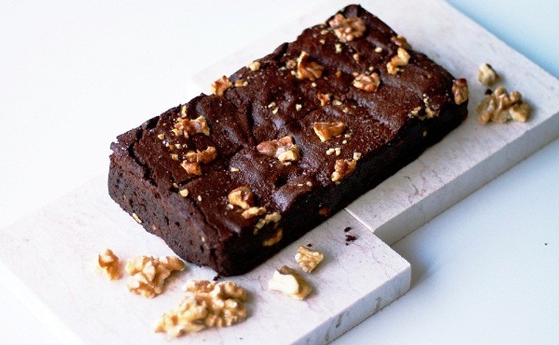 核桃海盐苦甜巧克力布朗尼 [大份量装 礼盒] - 咸派/甜派 - 新鲜食材 紫色