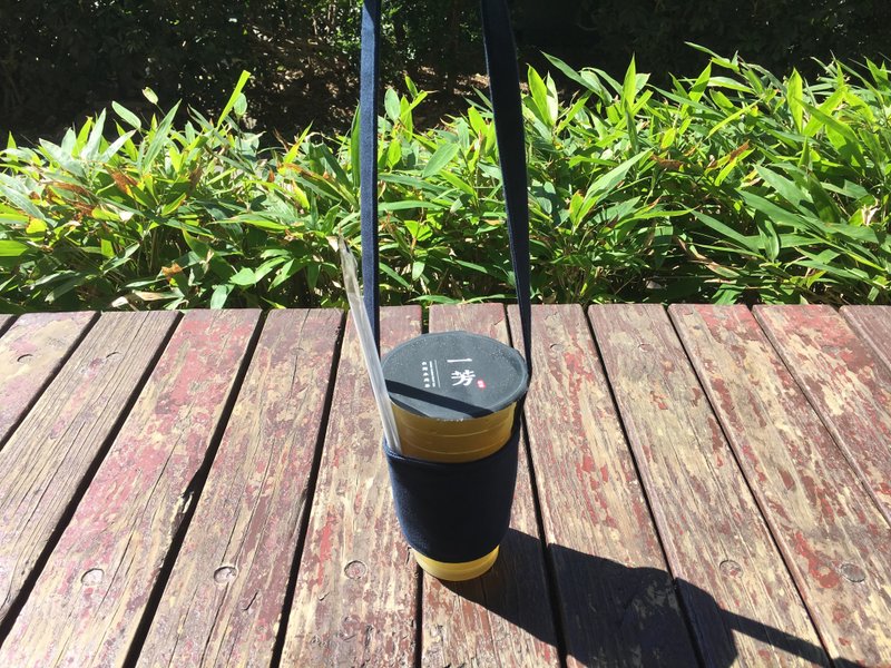 有型的饮料袋・藏青。可换颜色 - 手提包/手提袋 - 棉．麻 蓝色