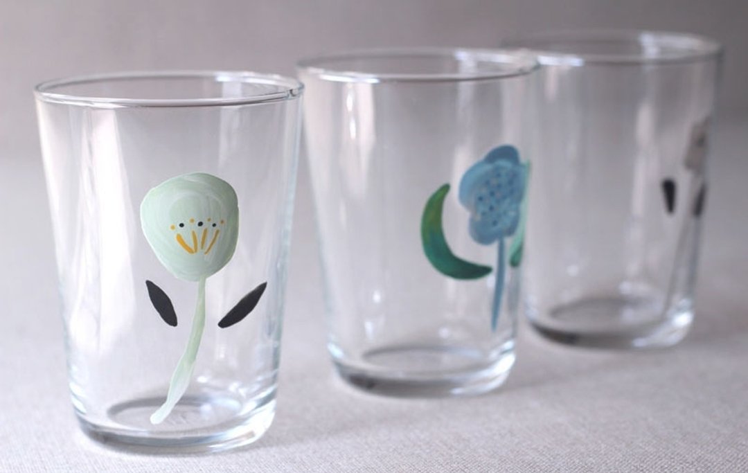 花之良展 § 郁金香冷水杯 - 茶具/茶杯 - 玻璃 白色