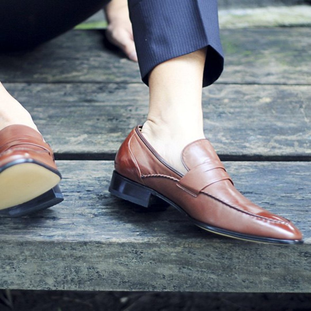 O’Ringo林果良品│乐福鞋Penny Loafer│咖啡色│父亲节推荐 - 男款休闲鞋 - 真皮 咖啡色