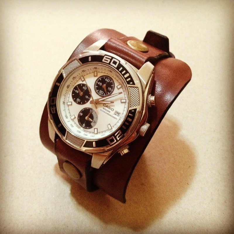 皮革表带 - 其他 - 真皮 咖啡色