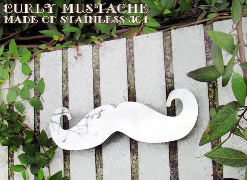 “精品”不锈钢胡子壁饰、壁贴，挂钩，可作为奖牌架，质感路线挂勾 - 摆饰 - 其他金属 灰色