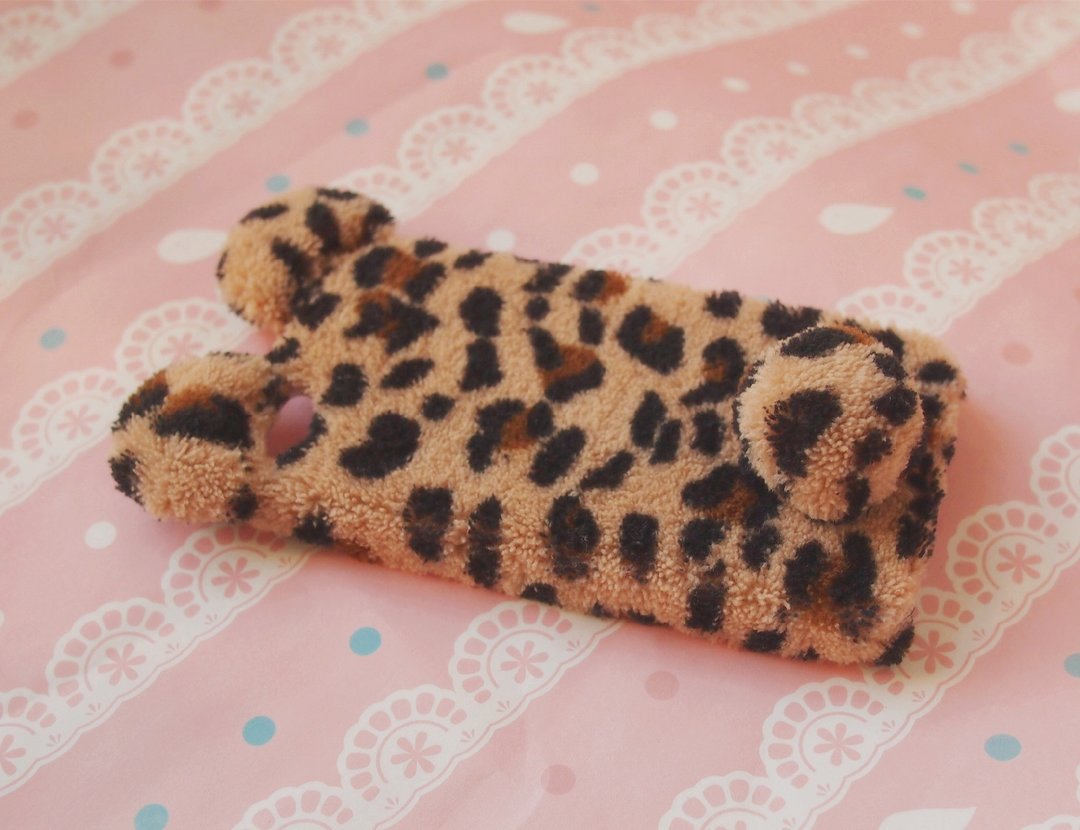 布艺 特别版豹纹手机壳 保护壳  Apple iPhone5s iPhone 6 plus HTC butterfly S One a9 M8 mini M9 M7 - 手机壳/手机套 - 其他材质 咖啡色