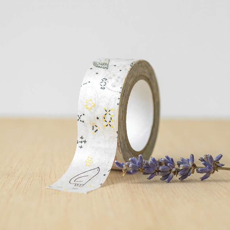 ● 星空纸胶带 星空黑 ● 仓敷意匠纸胶带-29926-07 - 纸胶带 - 纸 白色