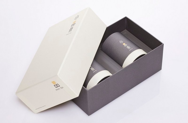 ~送礼首选~【小品茶】花茶礼盒 - 桂花乌龙茶+茉莉乌龙茶 - 茶 - 新鲜食材 红色