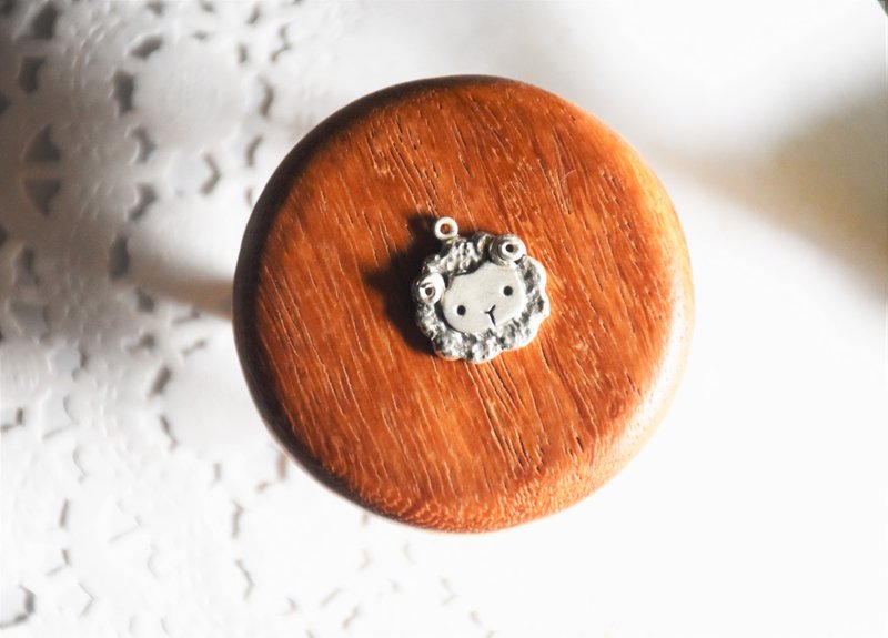 纯银**图画系列=大头羊 /16~18寸纯银链**纯手作 - 项链 - 纯银 银色