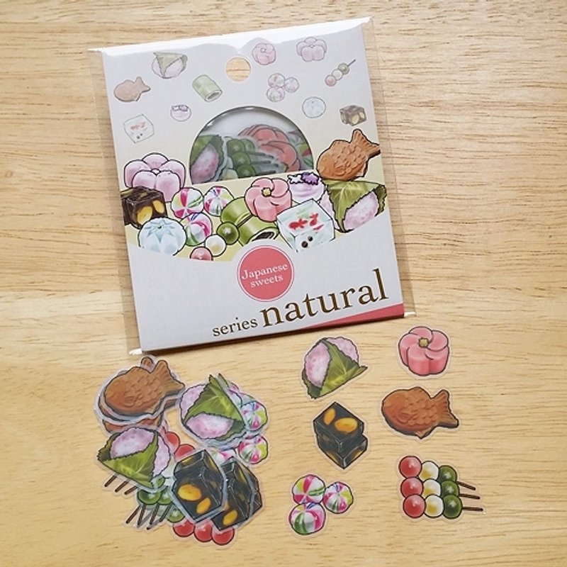 ROUND TOP Yano Design 薄型贴纸【日式和菓子 (YD-FK-006)】 - 贴纸 - 纸 多色