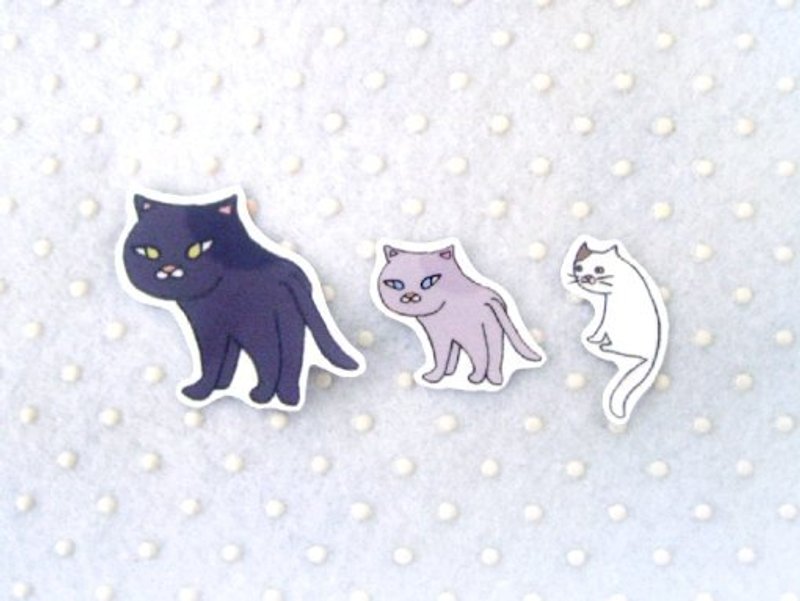 猫贴纸 - 贴纸 - 纸 