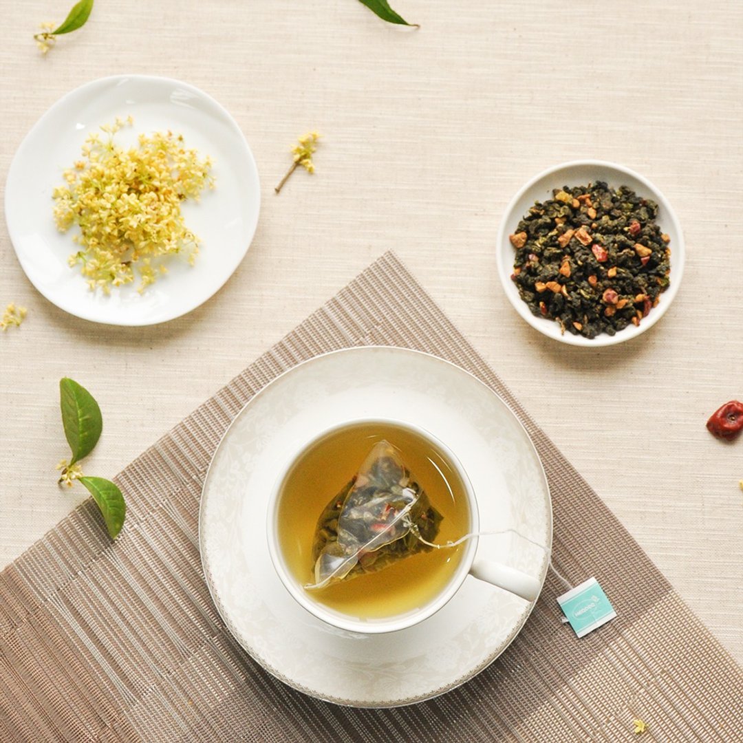 【88折】荔枝桂花乌龙茶/三角茶包 - 茶 - 其他材质 蓝色