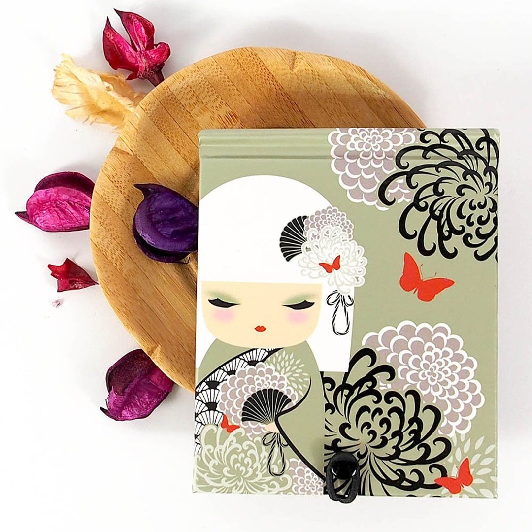 Kimmidoll 和福娃娃 记事本(内附镜子) Yoriko - 笔记本/手帐 - 纸 绿色