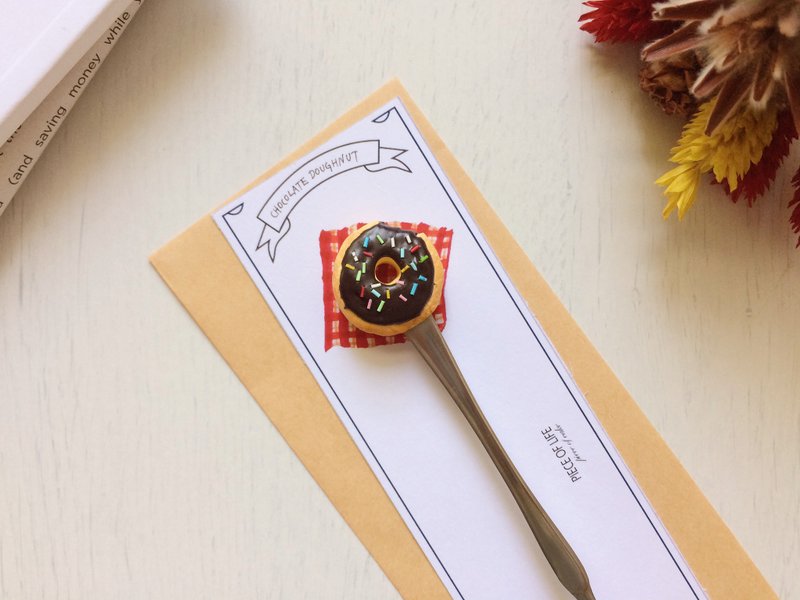 巧克力甜甜圈/Chocolate Doughnut - 其他 - 粘土 咖啡色