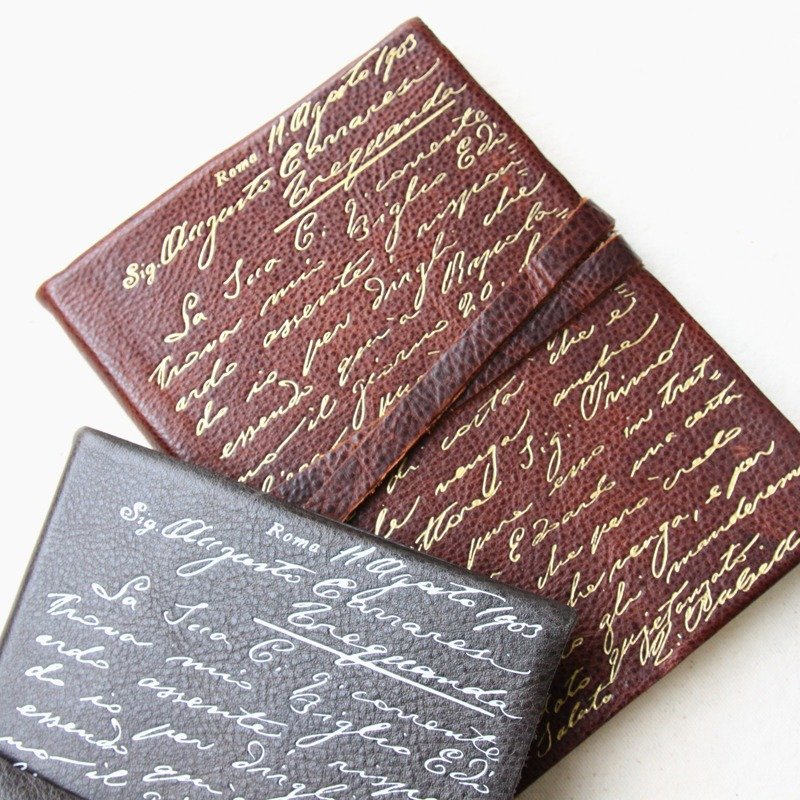 ART-1420 意大利软皮面烫金书写笔记本-罗马 | Manufactus - 笔记本/手帐 - 真皮 咖啡色