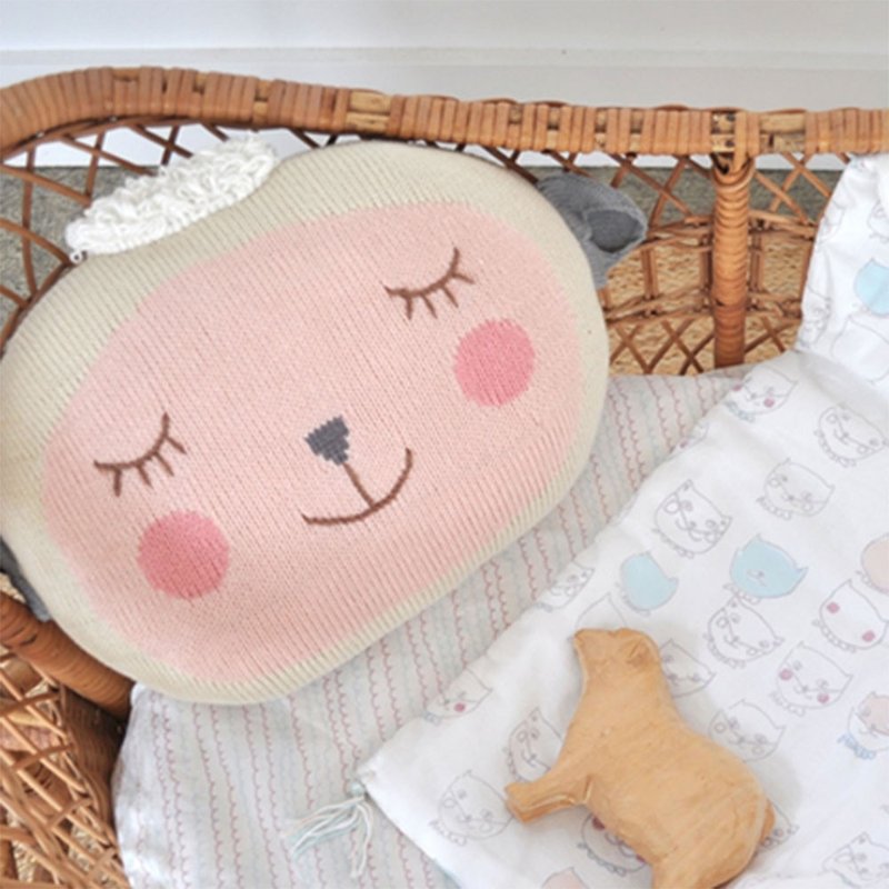 美国 Blabla Kids 抱枕 - 咩咩羊 1-11-083 - 其他 - 棉．麻 灰色