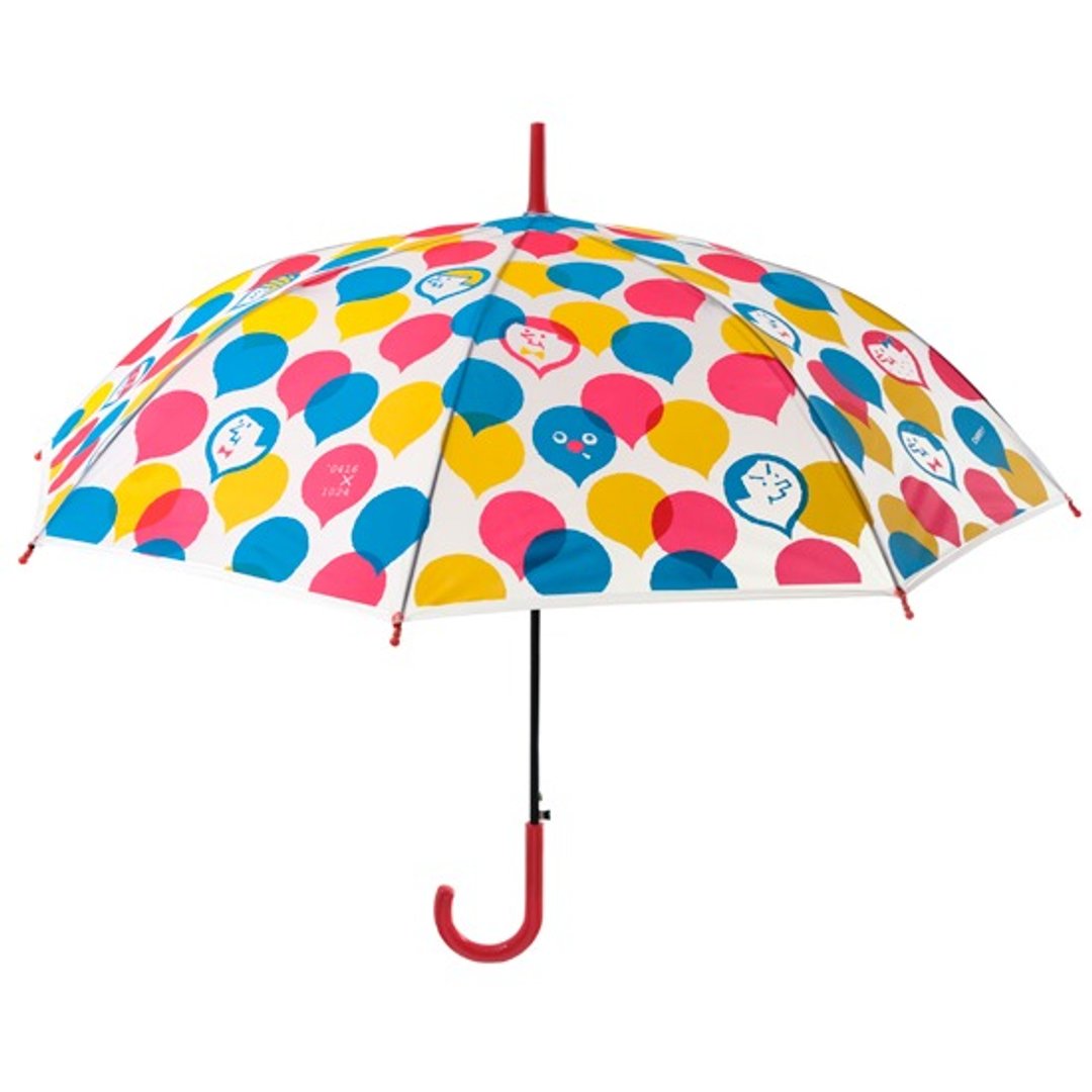 快乐满满！ 自动直骨伞 - 雨伞/雨衣 - 防水材质 多色