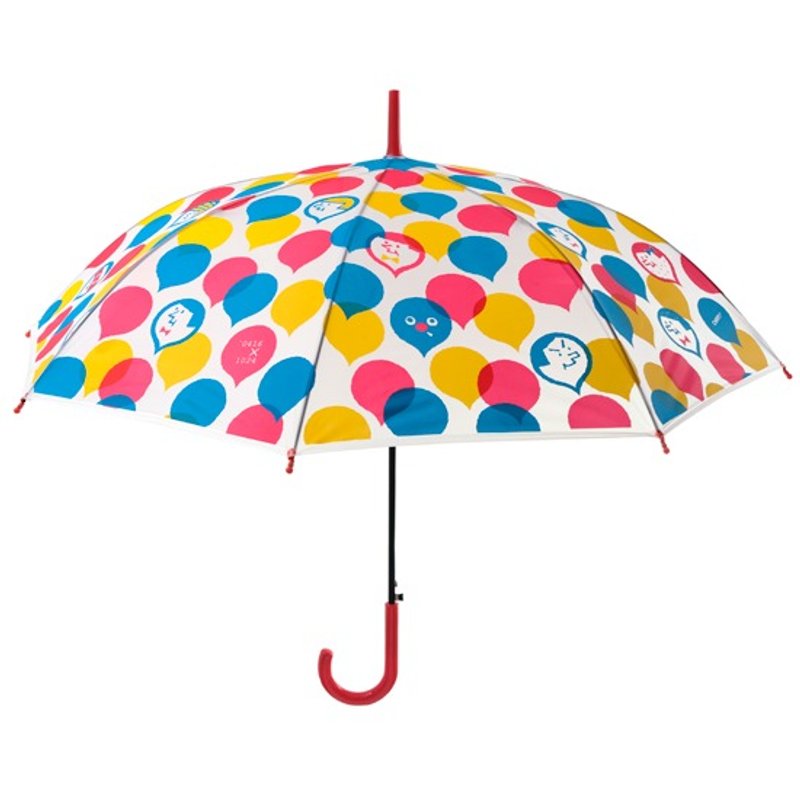 快乐满满！ 自动直骨伞 - 雨伞/雨衣 - 防水材质 多色
