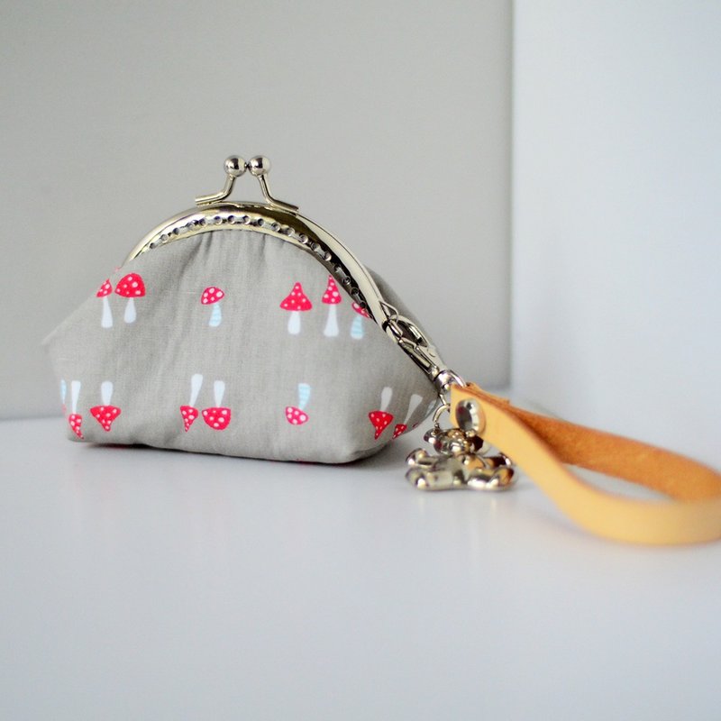 小小饺子包。零钱包。野草菇 - 零钱包 - 其他材质 灰色