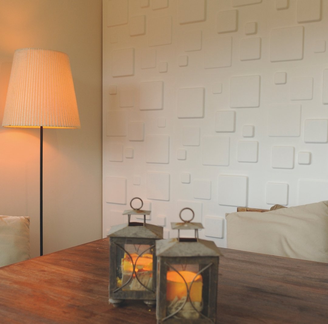 深度空间友善材料，荷兰设计 3D Wall Panel - 墙贴/壁贴 - 其他材质 白色