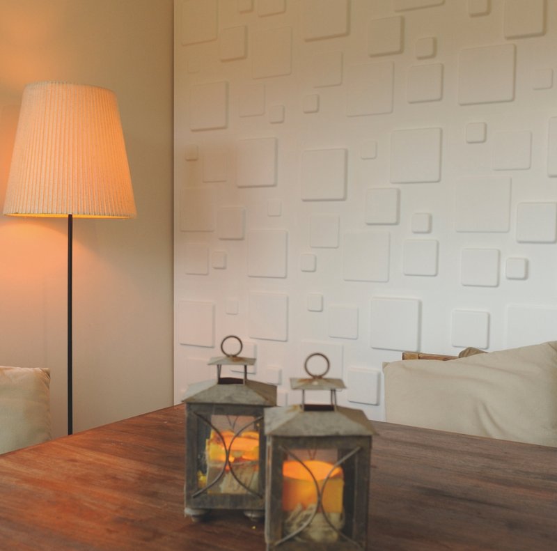 深度空间友善材料，荷兰设计 3D Wall Panel - 墙贴/壁贴 - 其他材质 白色