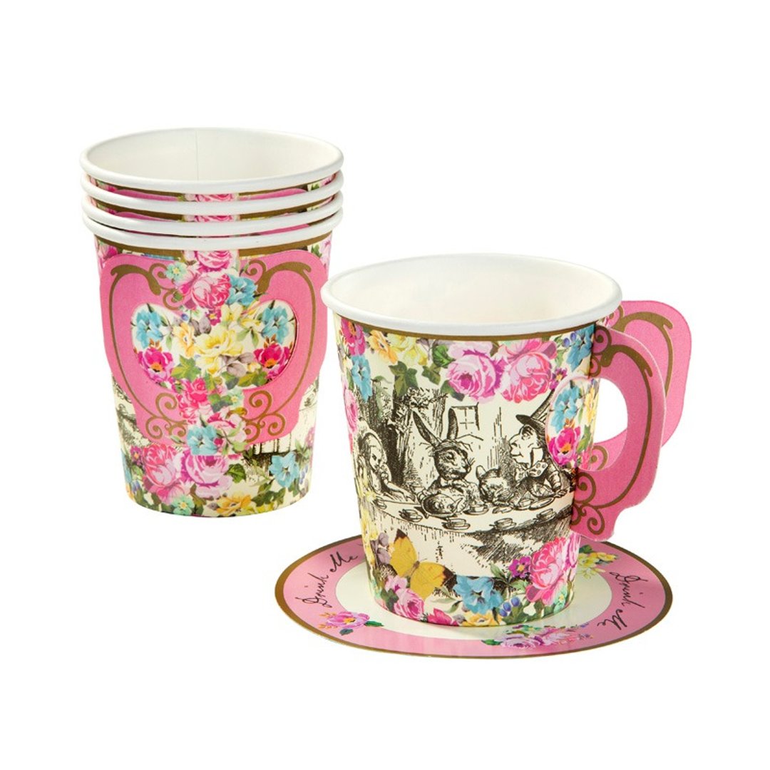 《就是爱丽丝 § 茶杯&碟子组》英国Talking Tables派对用品 - 茶具/茶杯 - 纸 多色