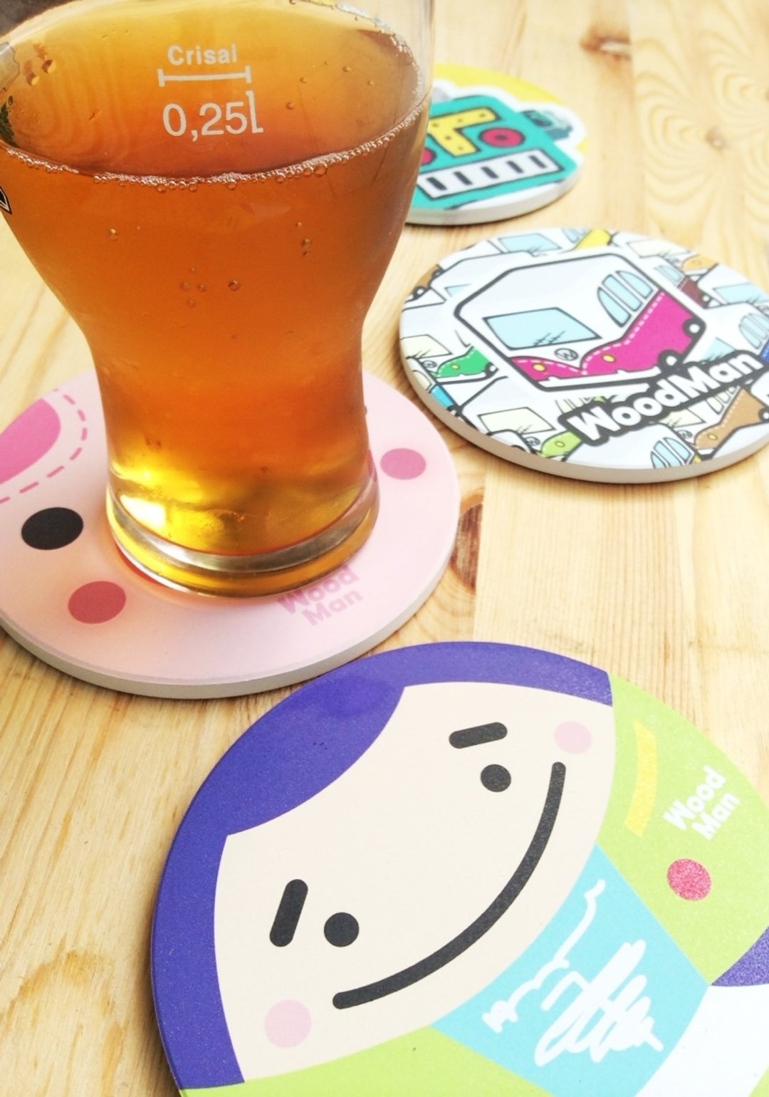 夏季限定超可爱陶瓷吸水杯垫 - 杯垫 - 其他材质 红色