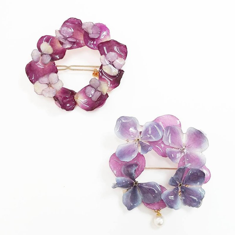 硬胶花痴AGFC 全立体真花制作 14K镀金天使光环 胸针 襟针 心口针 - 发饰 - 植物．花 多色