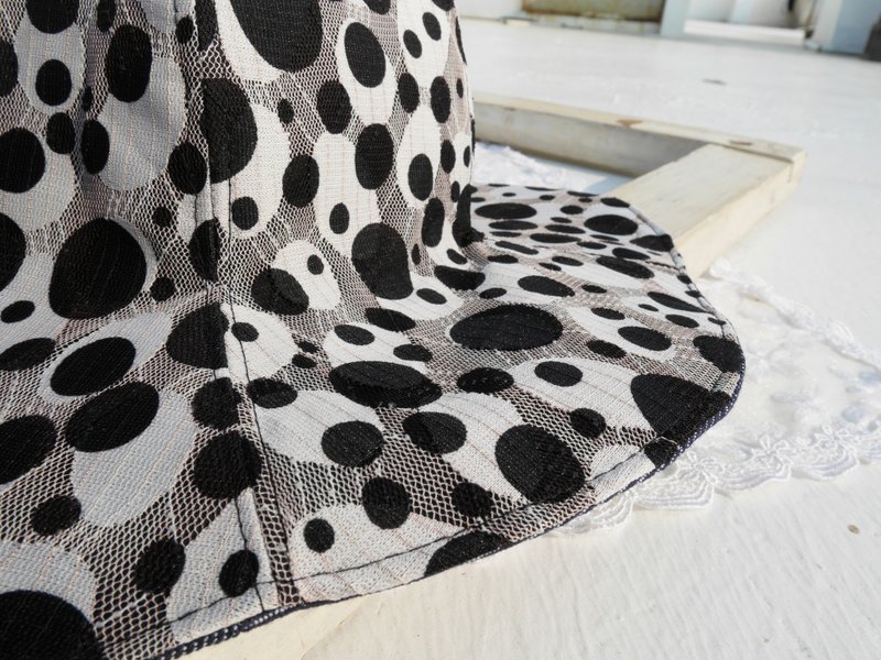 【Qucky】可圈可点（黑）／大檐花帽 - 帽子 - 其他材质 黑色