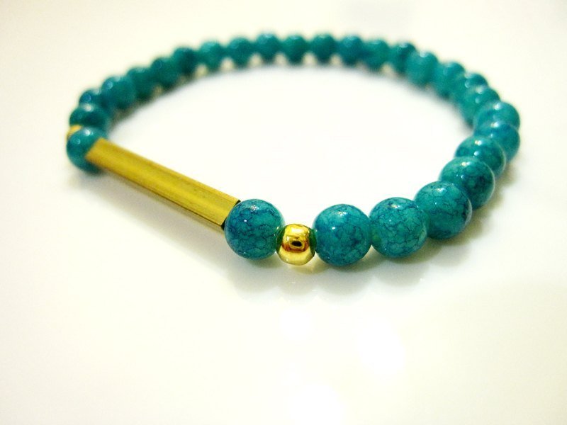 // La Don // 【复古旧铜水染蓝】 - 手链/手环 - 其他材质 