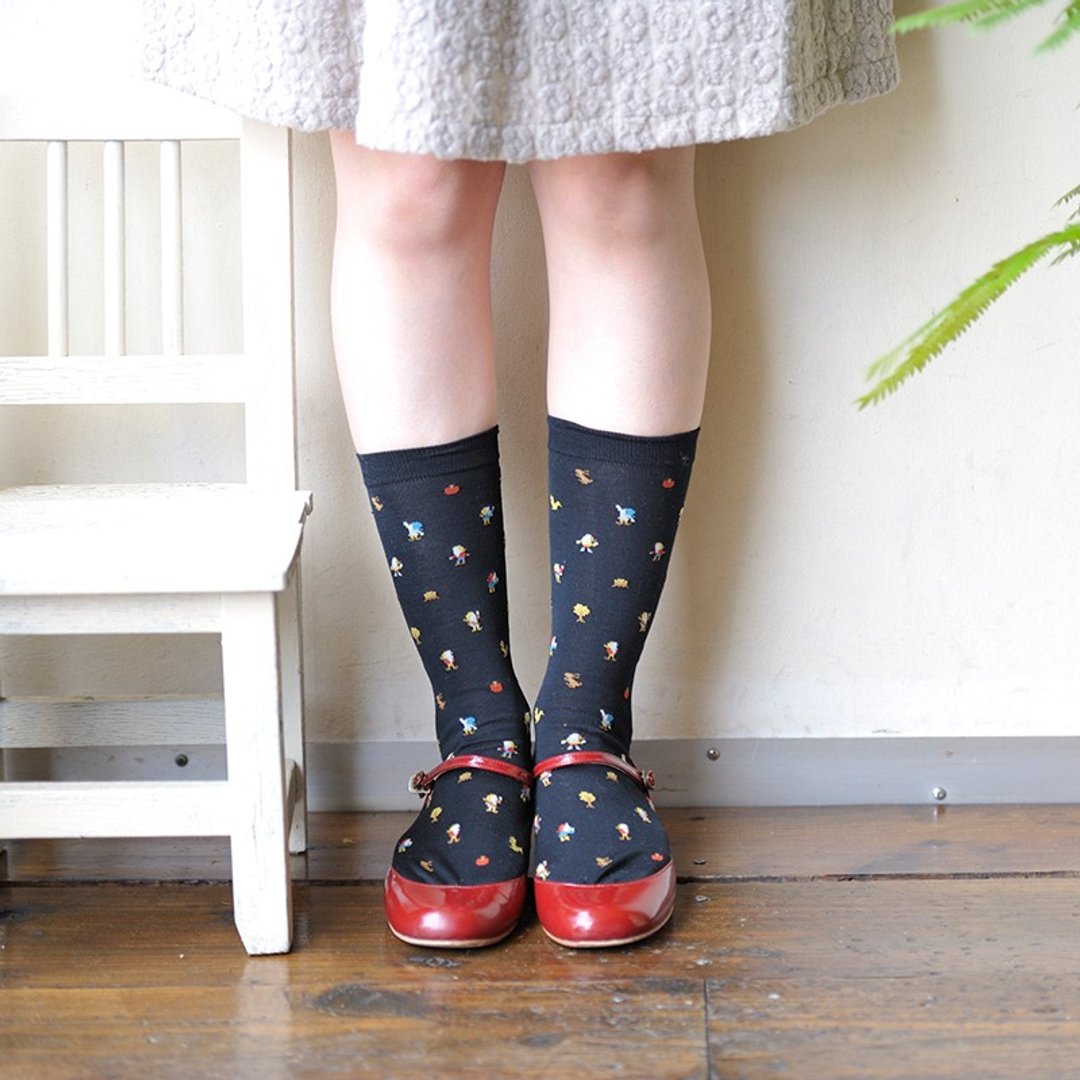cobito socks (Dwarf socks) - 袜子 - 棉 黑色