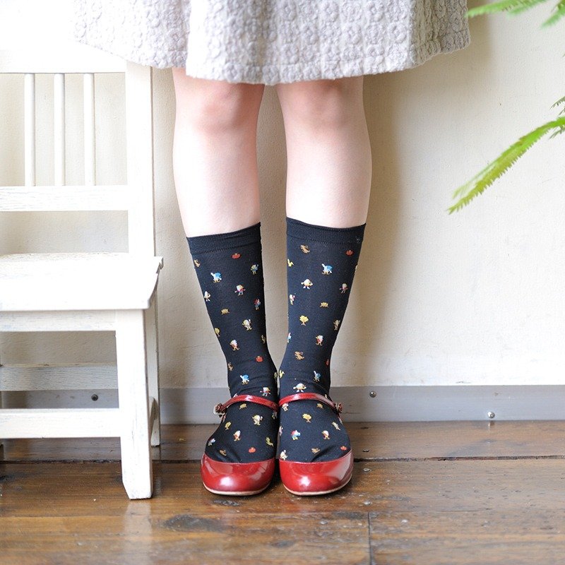 cobito socks (Dwarf socks) - 袜子 - 棉．麻 黑色