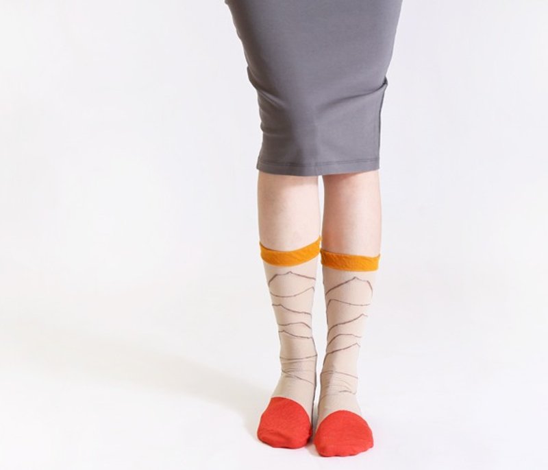 极昼1又1/2袜 - 袜子 - 其他材质 红色