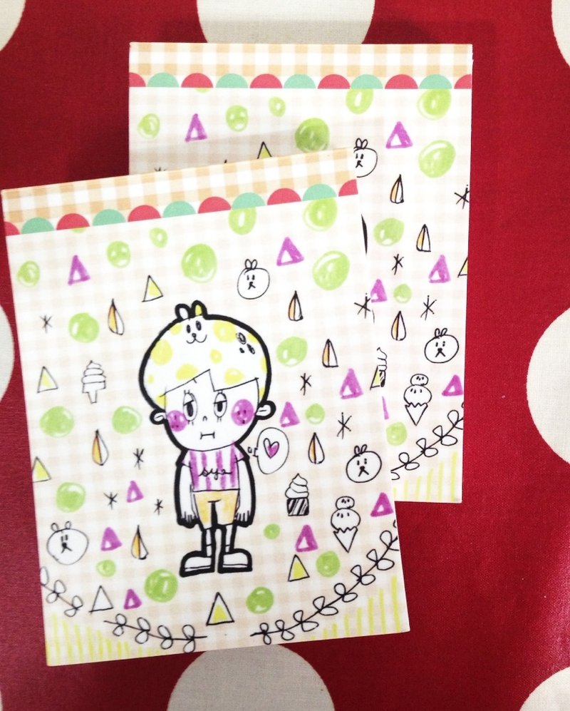 手绘小左手便条纸 - 便条纸/标签贴 - 纸 多色