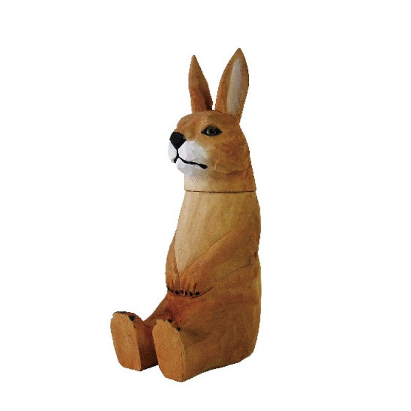 SUSS-日本Magnets手工木头雕刻超可爱原子笔/名片座/手机座  (可爱兔子造型)---包邮优惠 - 其他书写用品 - 木头 咖啡色