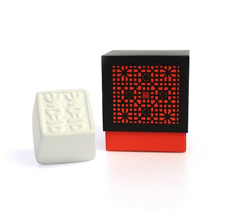 赐喜印章杯【单杯】 - 茶具/茶杯 - 其他材质 红色