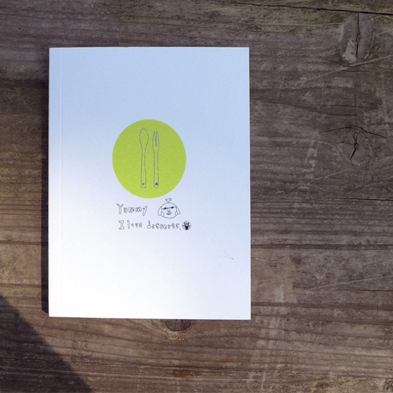 微型格线内页笔记本-LOVE DESSERT 嘴馋 - 笔记本/手帐 - 纸 白色