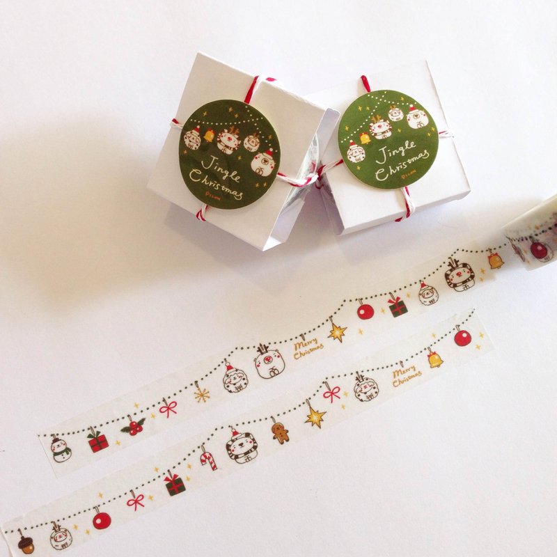 [ 纸胶带 ] Jingle Christmas - 纸胶带 - 纸 红色