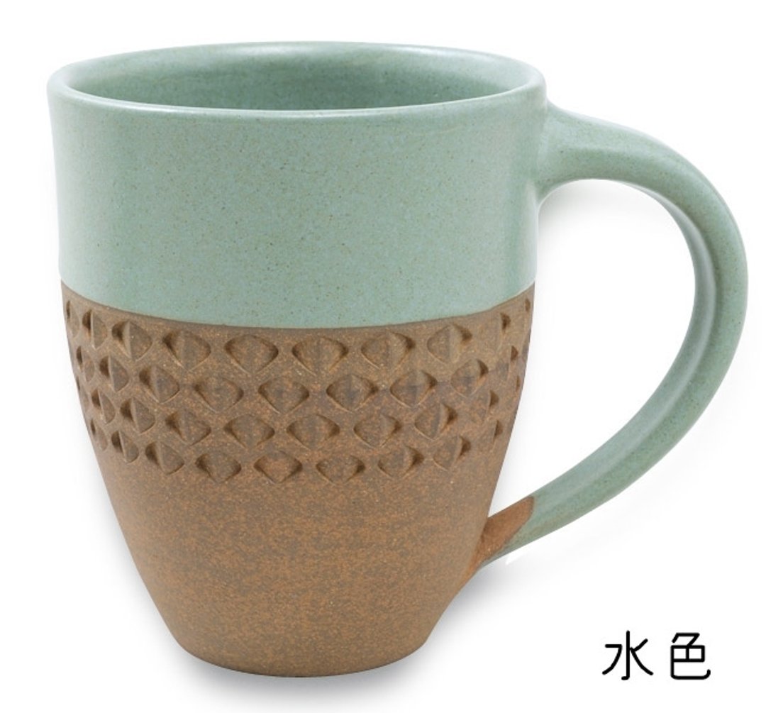 地球树fair trade&Eco-“家居杂货系列”- 手工陶 马克杯(水蓝色) - 咖啡杯/马克杯 - 其他材质 