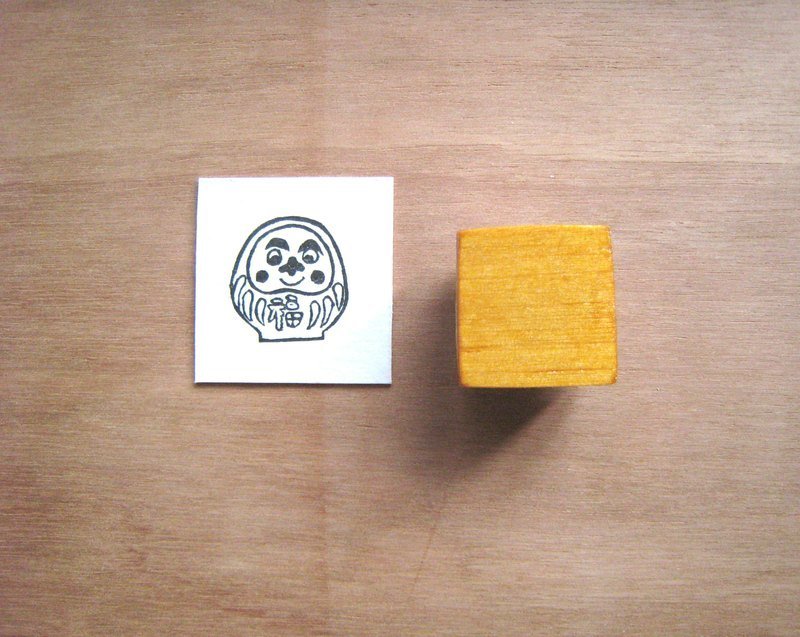 不倒不倒翁 - 印章/印台 - 木头 橘色