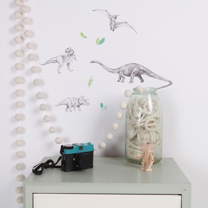 恐龙入侵mini <love mae澳洲环保无毒专利壁贴> - 墙贴/壁贴 - 其他材质 灰色