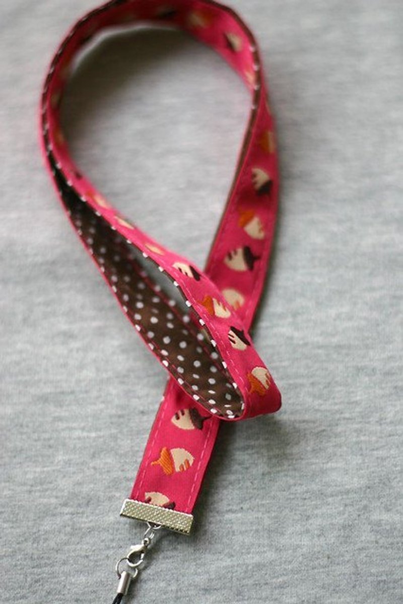 hairmo。宽版桃红栗子手机 / 相机带 - 证件套/卡套 - 其他材质 红色