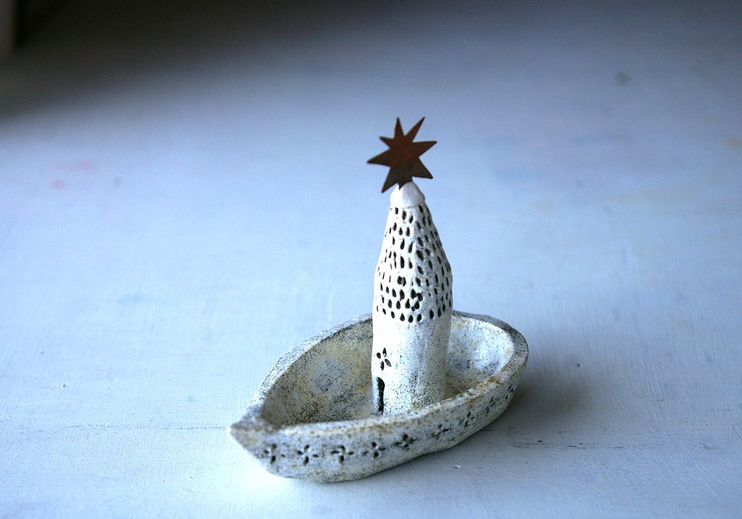boat of accessory holder of little fairy boat accessory holder Children - 摆饰 - 其他材质 白色