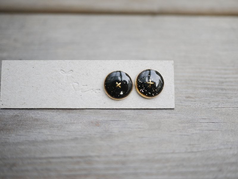 小宇宙 - 耳环/耳夹 - 其他金属 