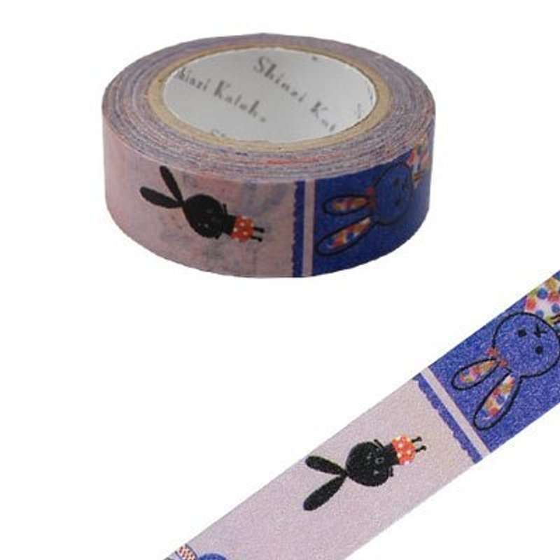 Shinzi Katoh 加藤真治 法式插画 纸胶带(兔子 KS-MT-10004) - 纸胶带 - 纸 多色