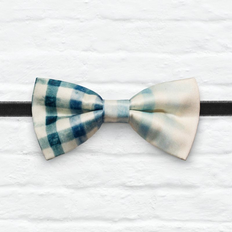 Style 0087 清篮的格调 印花 系列 领结 - 颈链 - 其他材质 蓝色