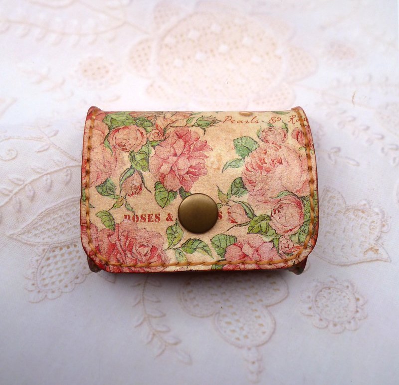 手缝皮革零钱包 - 零钱包 - 真皮 